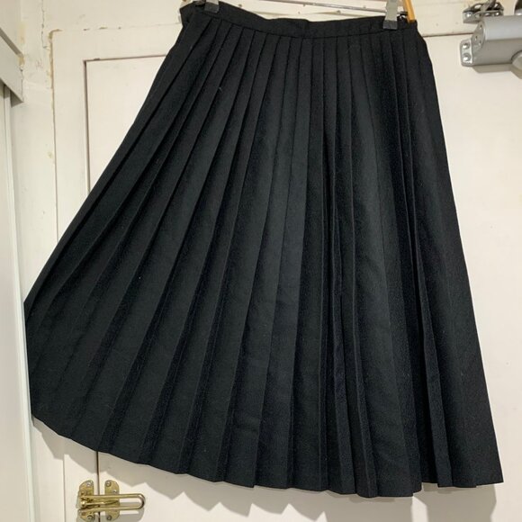 GEMME MIDWEIGHT WOOL PLEATED SKIRTS SIZE 28 - Picture 2 of 13